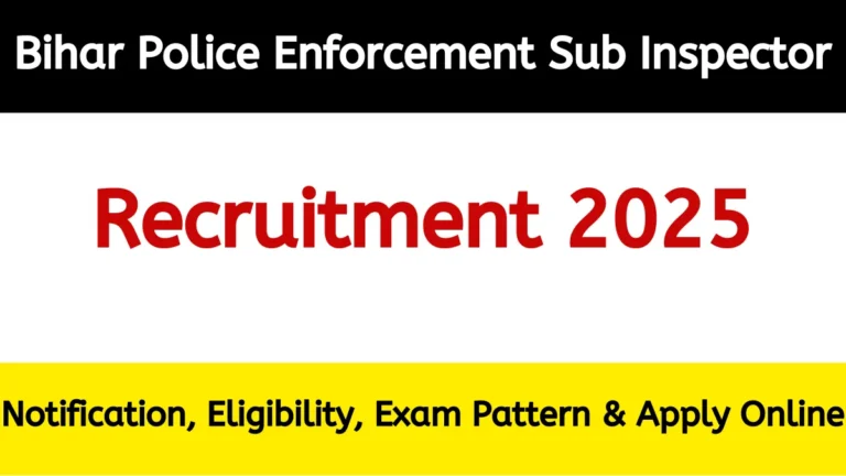 Bihar Police Enforcement Sub Inspector