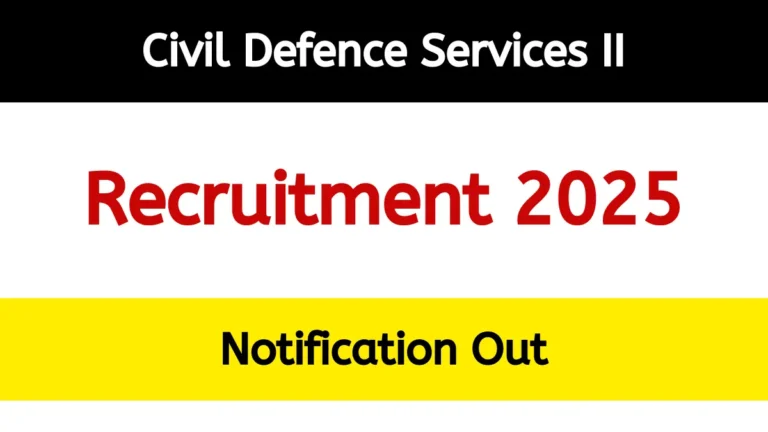 Civil Defence Services II