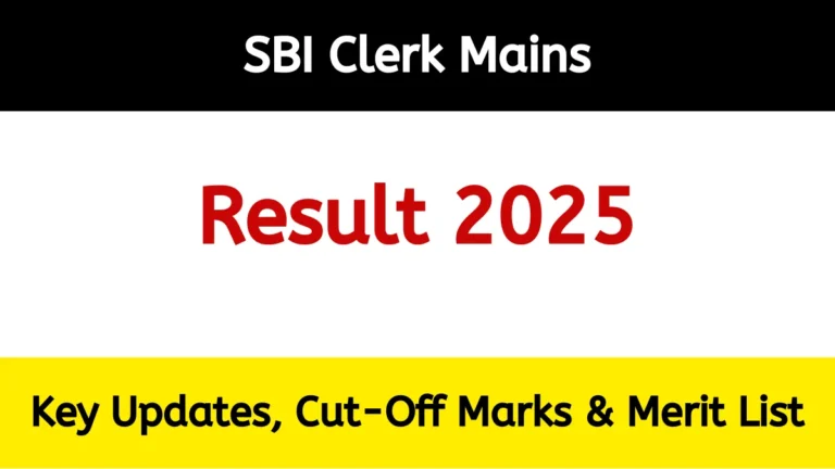 SBI Clerk mains