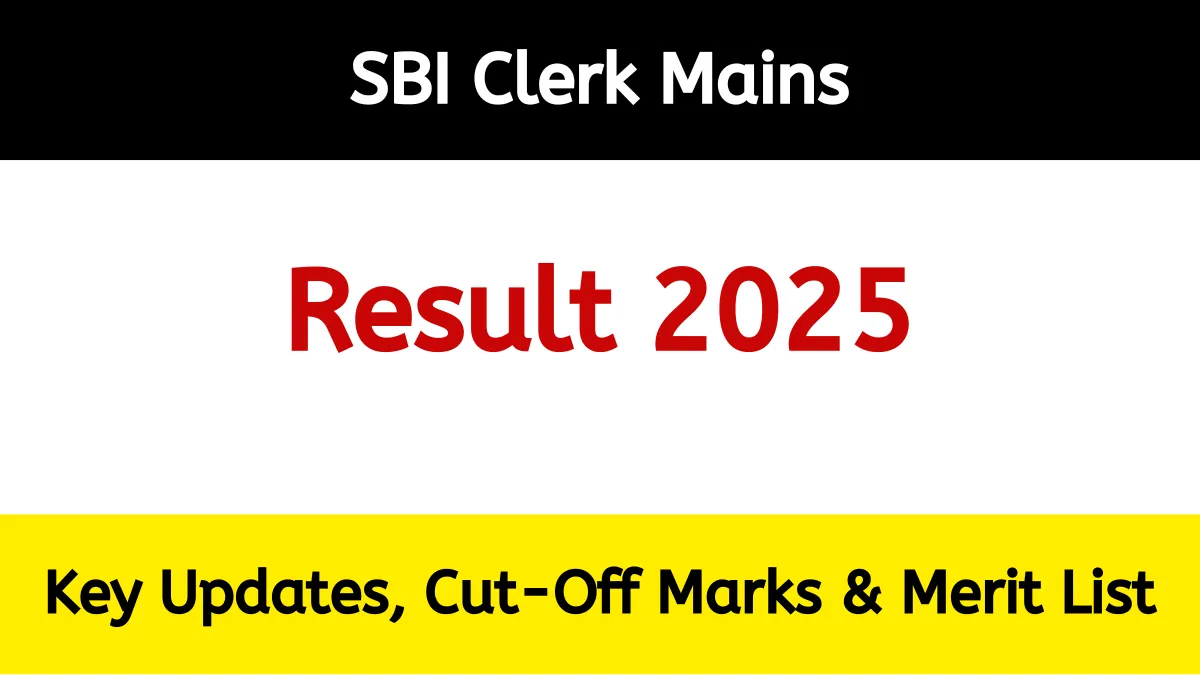 SBI Clerk mains